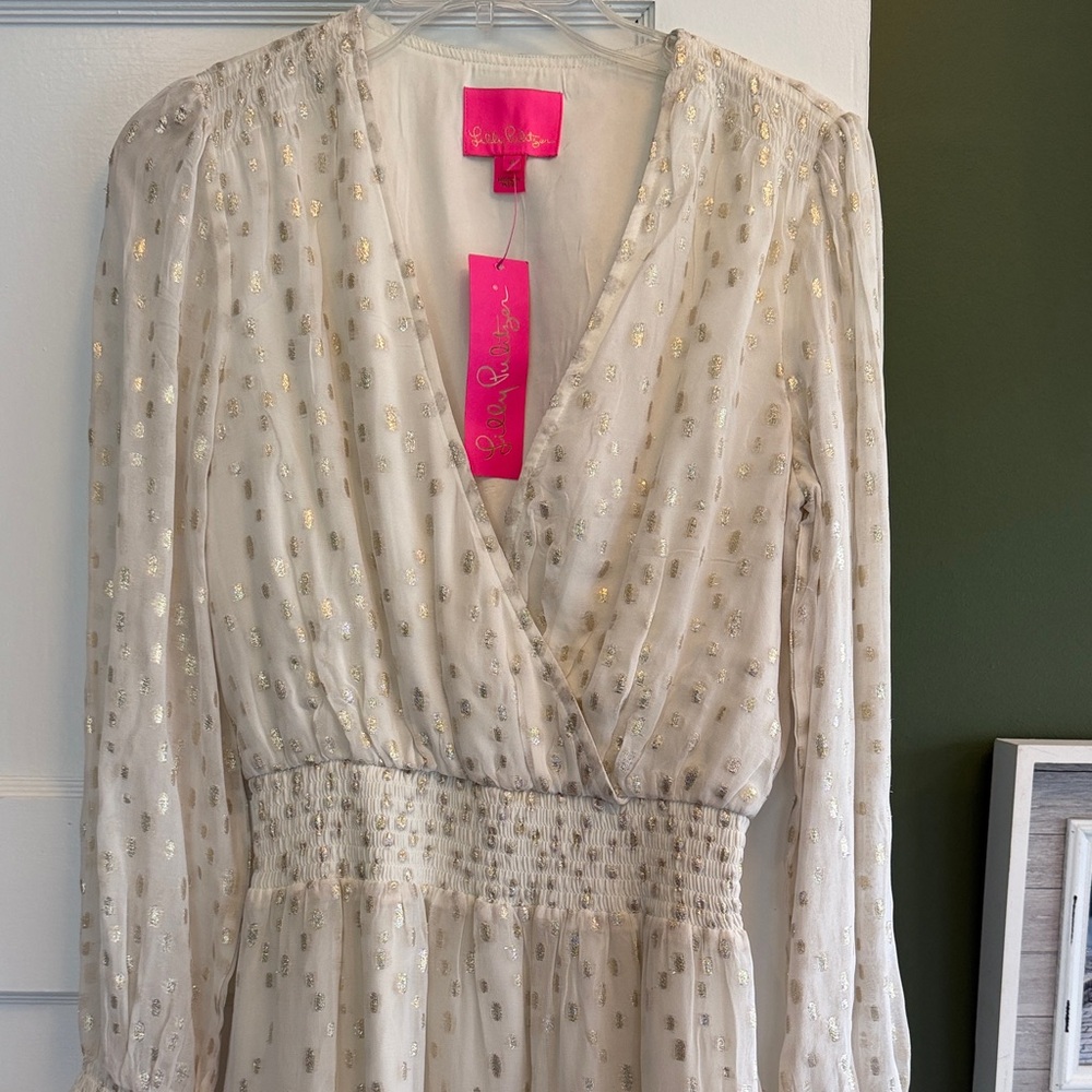 Lilly Pulitzer Cream Ruffle Tiered Maxi Dress - Picture 3 of 6
